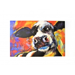 Obraz wydruk na płótnie 140 x 90cm Kolorowa Krowa